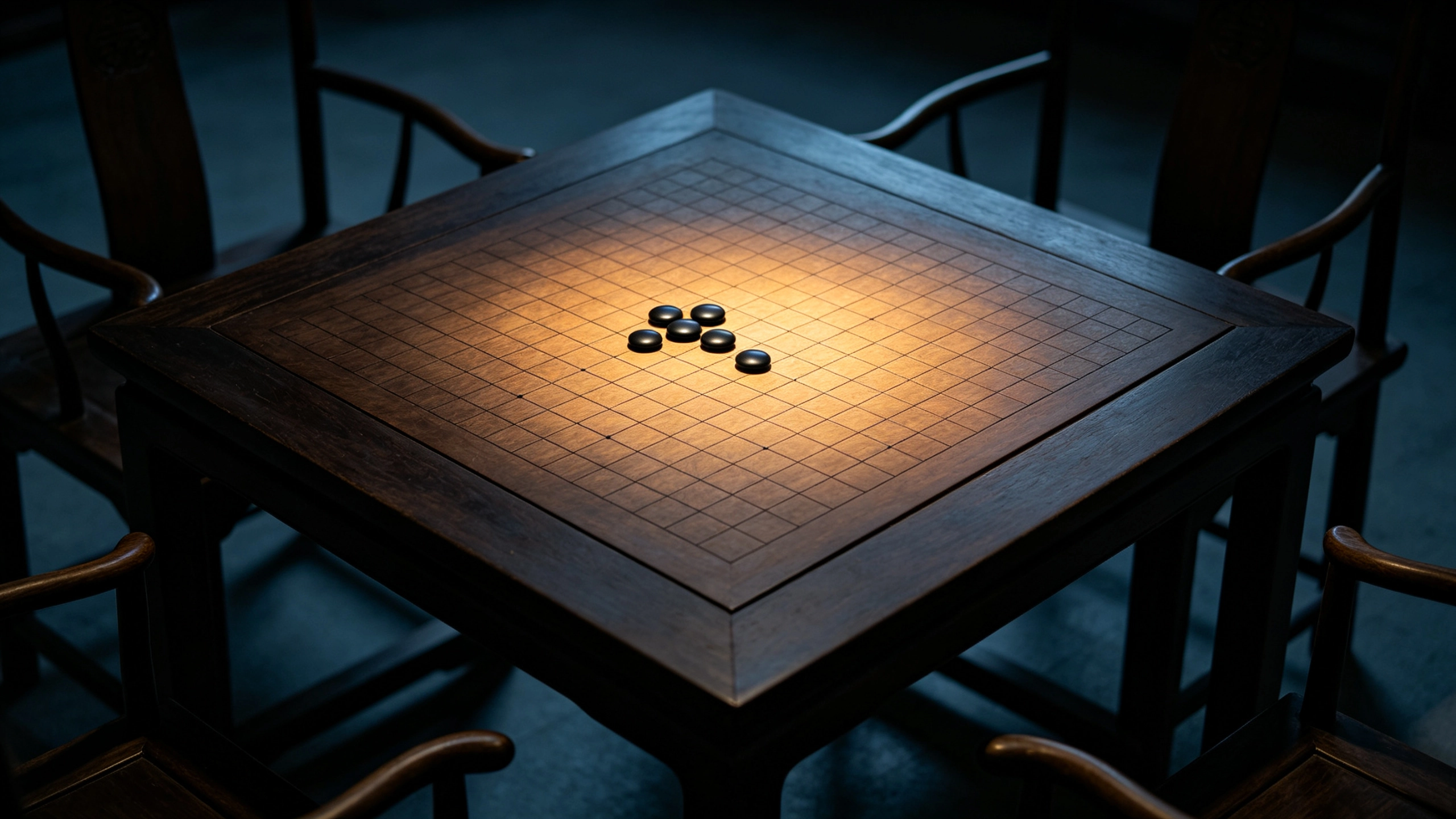 木桌围棋椅子